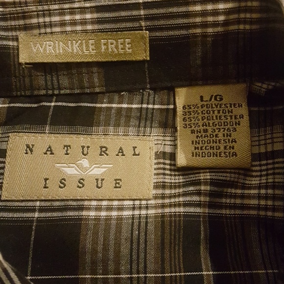 Natural Issue Button Down Plaid Shirt - Picture 3 of 4